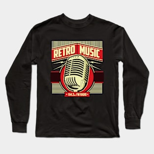 Retro Music Radio Long Sleeve T-Shirt